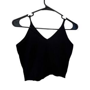 SHEIN Basic Cropped Black Tank Top